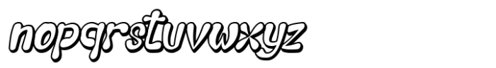 Star Candy 3d Display Shadow Italic Font LOWERCASE