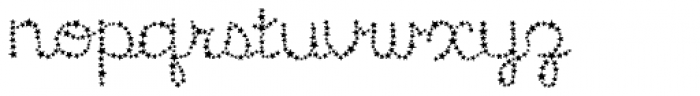 Star Cursive Font LOWERCASE