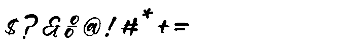 Starfall Nights Regular Font OTHER CHARS