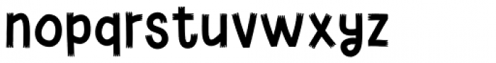 Staring Contest Brush Font LOWERCASE