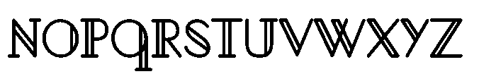 Stavelin - Bold Regular Font UPPERCASE