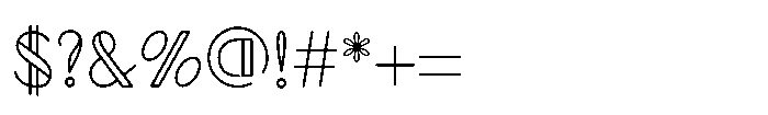 Stavelin Regular Font OTHER CHARS