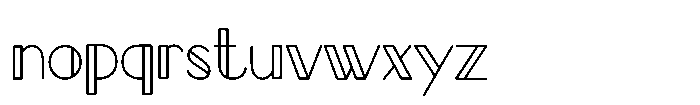 Stavelin Regular Font LOWERCASE