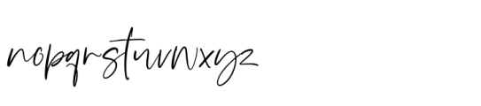 Stay Bright Script Font LOWERCASE