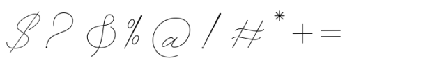 Stay Glory Script Monoline Font OTHER CHARS