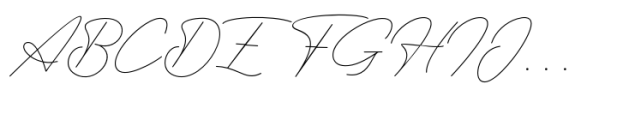Stay Glory Script Monoline Font UPPERCASE