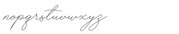 Stay Glory Script Monoline Font LOWERCASE