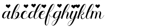 Stayola Heart Font LOWERCASE