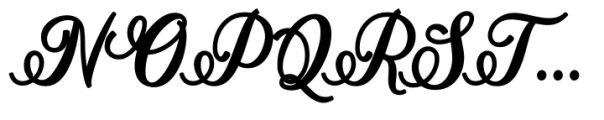 Stayola Swash Black Font UPPERCASE