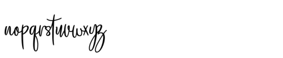 Steady Stream Script Font LOWERCASE