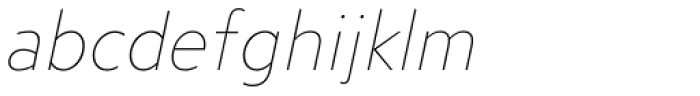 Steagal Thin Italic Font LOWERCASE