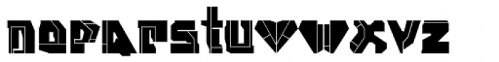 Stealth Plane Font LOWERCASE