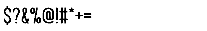 Steam Bean Rough Font OTHER CHARS