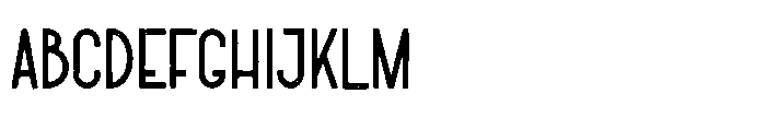 Steam Bean Rough Font UPPERCASE
