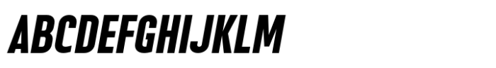 Steclo Black Italic Font UPPERCASE