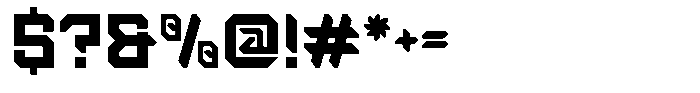 Steel Frame Font OTHER CHARS