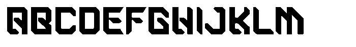 Steel Frame Font UPPERCASE