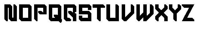 Steel Frame Font UPPERCASE