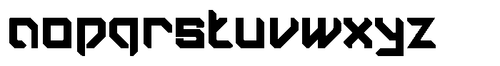Steel Frame Font LOWERCASE