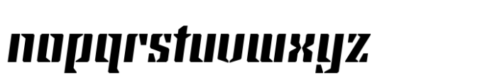 Steel Grrrder Bold Italic Font LOWERCASE