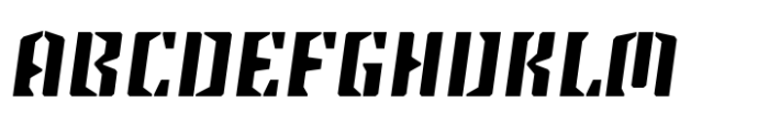 Steel Grrrder Extra Bold Italic Font UPPERCASE