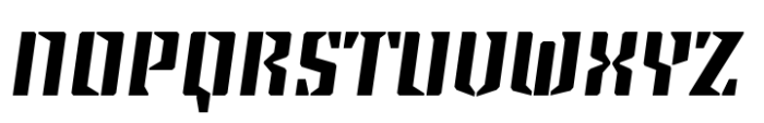 Steel Grrrder Extra Bold Italic Font UPPERCASE