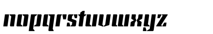 Steel Grrrder Extra Bold Italic Font LOWERCASE