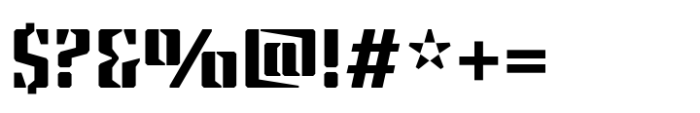 Steel Grrrder Extra Bold Font OTHER CHARS