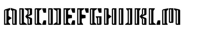 Steel Grrrder Groove Font UPPERCASE