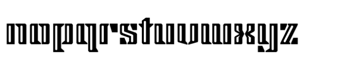 Steel Grrrder Groove Font LOWERCASE