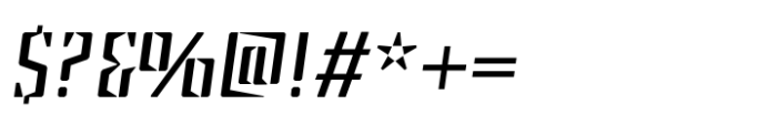 Steel Grrrder Light Italic Font OTHER CHARS