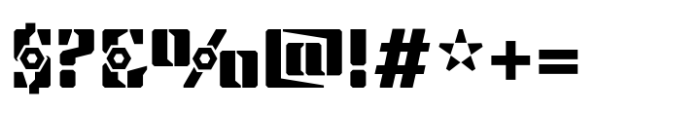 Steel Grrrder Nutjob Font OTHER CHARS