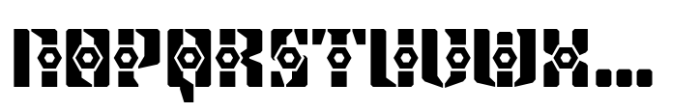 Steel Grrrder Nutjob Font UPPERCASE
