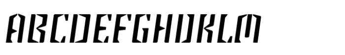 Steel Grrrder Regular Italic Font UPPERCASE