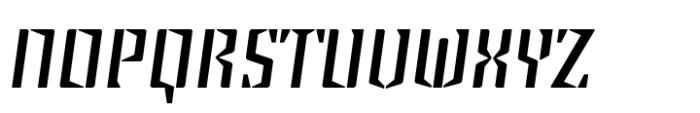 Steel Grrrder Regular Italic Font UPPERCASE