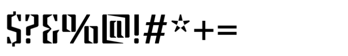 Steel Grrrder Regular Font OTHER CHARS