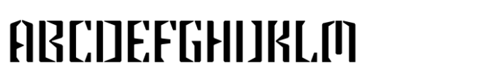 Steel Grrrder Regular Font UPPERCASE
