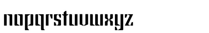 Steel Grrrder Regular Font LOWERCASE