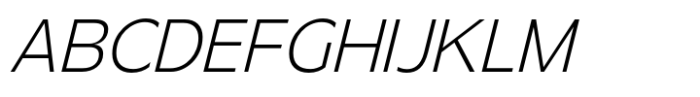 Steg Pro Extralight Italic Font UPPERCASE