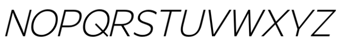 Steg Pro Extralight Italic Font UPPERCASE