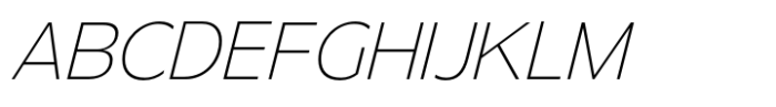 Steg Pro Hairline Italic Font UPPERCASE