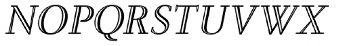 Steinburg Modern Inline Bold Oblique Font UPPERCASE