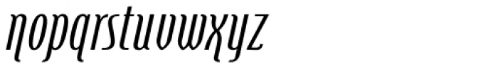 Steletto Neue Flair Oblique Font LOWERCASE