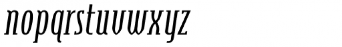 Steletto Serif Italic Font LOWERCASE