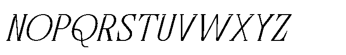 Stellaviva Extra Light Italic Font UPPERCASE