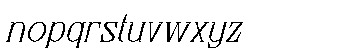 Stellaviva Extra Light Italic Font LOWERCASE
