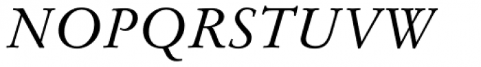 Stempel Garamond Italic Font UPPERCASE