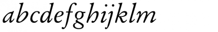 Stempel Garamond Italic Font LOWERCASE