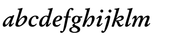 Stempel Garamond LT Bold Italic Font LOWERCASE