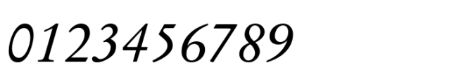 Stempel Garamond LT Italic Font OTHER CHARS